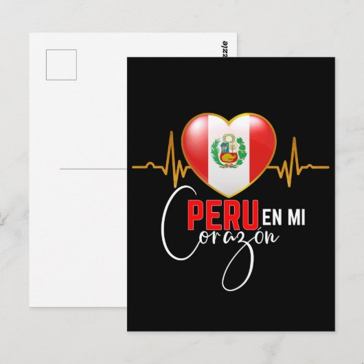 Peru en miCorazon Peruvian Pride Briefkaart (Voorkant / Achterkant)