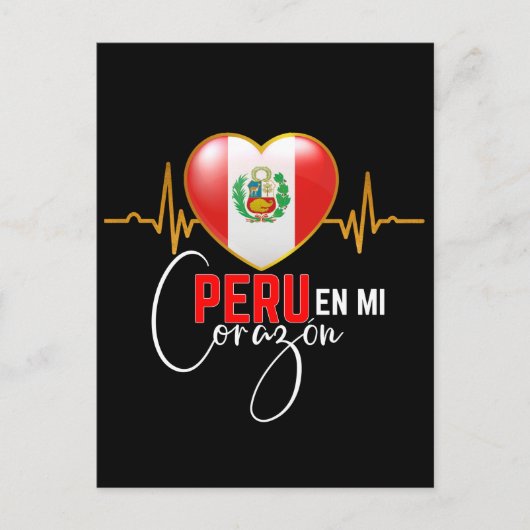 Peru en miCorazon Peruvian Pride Briefkaart (Voorkant)