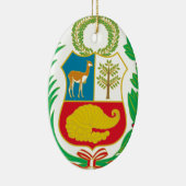 Peru - Escudo Nacional (Nationaal Embleem) Keramisch Ornament (Rechts)