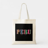 Peru Est. 1821 Peruviaanse patroonrootten Pride Vi Tote Bag (Achterkant)