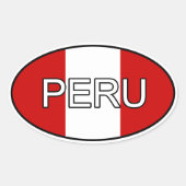 Peru Euro Sticker (Voorkant)
