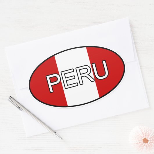 Peru Euro Sticker (Envelop)