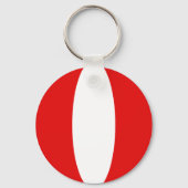 Peru Fisheye Flag Sleutelhanger (Voorkant)