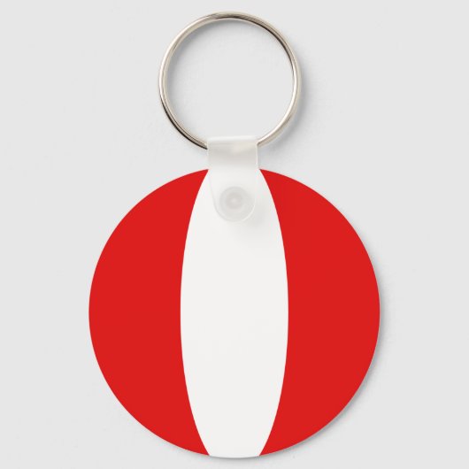 Peru Fisheye Flag Sleutelhanger (Voorkant)