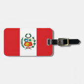 Peru Flag Bagagelabel (Voorkant horizontaal)