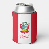 Peru Flag Blikjeskoeler (Blikje Achterkant)