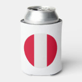 Peru Flag Blikjeskoeler (Blikje Voorkant)