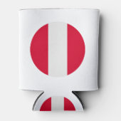 Peru Flag Blikjeskoeler (Voorkant)