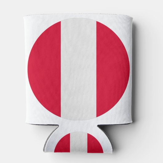 Peru Flag Blikjeskoeler (Achterkant)