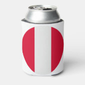 Peru Flag Blikjeskoeler (Blikje Achterkant)