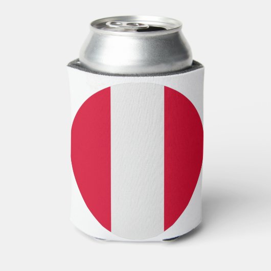 Peru Flag Blikjeskoeler (Blikje Achterkant)