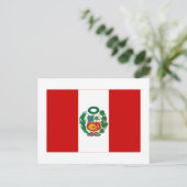 Peru Flag Briefkaart (Staand voorkant)