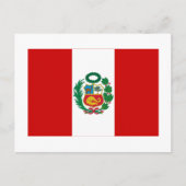 Peru Flag Briefkaart (Voorkant)