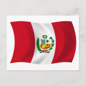 Peru Flag Briefkaart (Voorkant)