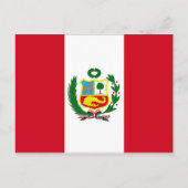Peru Flag Briefkaart (Voorkant)