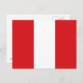Peru Flag Briefkaart (Voorkant / Achterkant)