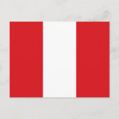 Peru Flag Briefkaart (Voorkant)