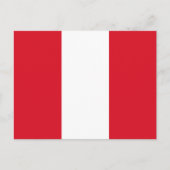 Peru Flag Briefkaart (Voorkant)