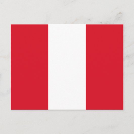 Peru Flag Briefkaart (Voorkant)