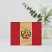Peru Flag Briefkaart (Staand voorkant)