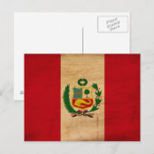 Peru Flag Briefkaart (Voorkant / Achterkant)