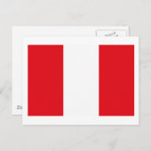 Peru Flag Briefkaart (Voorkant / Achterkant)