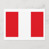 Peru Flag Briefkaart (Voorkant)