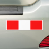 Peru Flag Bumpersticker (On Car)