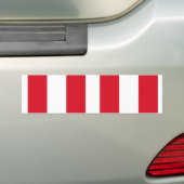 Peru Flag Bumpersticker (Op auto)