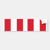 Peru Flag Bumpersticker (Voorkant)