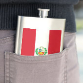 Peru Flag Elegant Patriotic Flask Flacon (Voorbeeld)