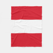 Peru Flag Fleece Deken (Voorkant)