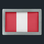 Peru Flag Gesp<br><div class="desc">Patriottische vlag van Peru.</div>