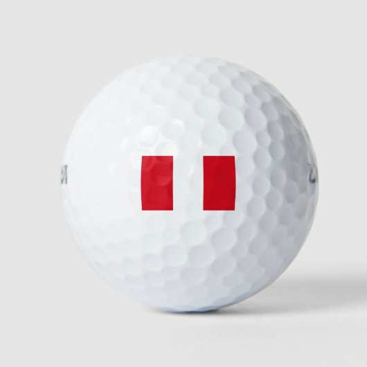 Peru Flag Golfballen (Voorkant)