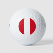 Peru Flag Golfballen (Voorkant)