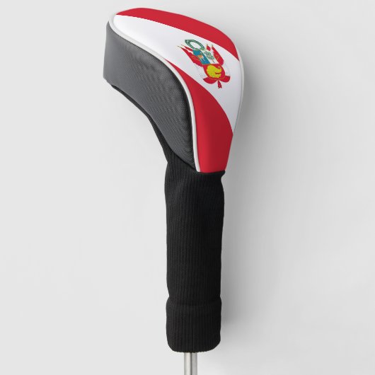 Peru Flag Golfheadcover (Schuin)