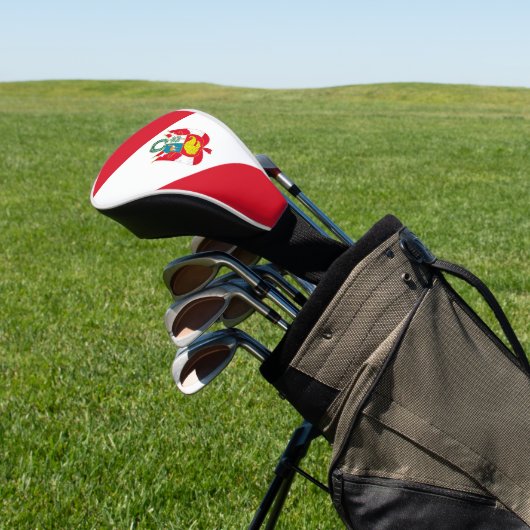 Peru Flag Golfheadcover (Insitu)