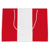 Peru Flag Groot Cadeauzakje (Voorkant)