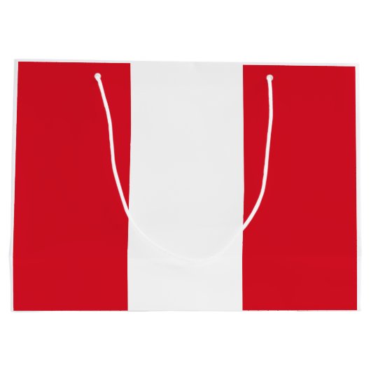 Peru Flag Groot Cadeauzakje (Achterkant)