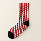 Peru Flag Hearts Socks Sokken (Links - buitenkant)