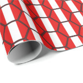 Peru Flag Honeycomb Wrapping Paper Cadeaupapier (Rol Hoek)