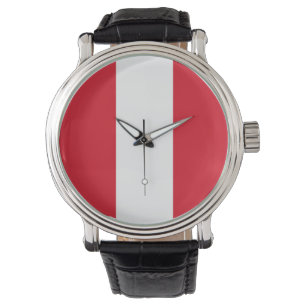 Peru Flag Horloge