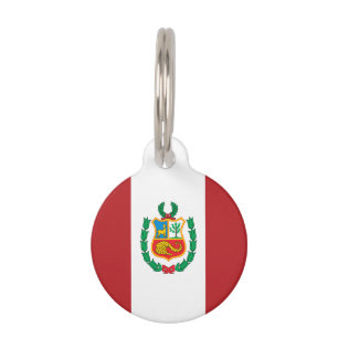 Peru Flag Huisdierpenning