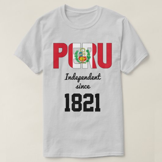 Peru Flag Independence Celebration T-shirt (Design voorkant)
