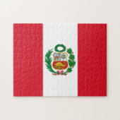 Peru Flag Jigzaag Puzzle Legpuzzel (Horizontaal)