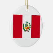 Peru Flag Keramisch Ornament (Rechts)