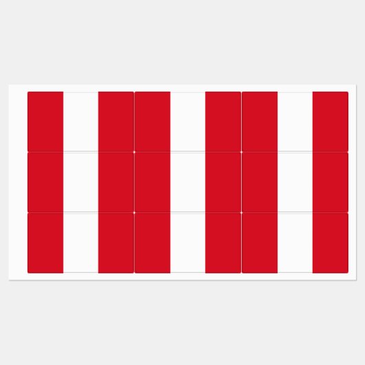 Peru Flag Labels (Vel)