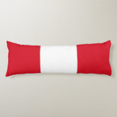 Peru Flag Lichaamskussen (Voorkant)