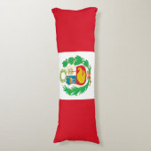Peru Flag Lichaamskussen (Voorkant Verticaal)
