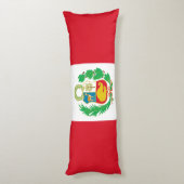 Peru Flag Lichaamskussen (Achterkant (Verticaal))